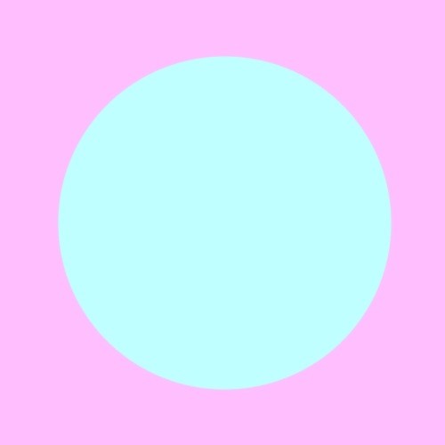 A 375 pixel diameter circle on a 500 pixel square canvas.